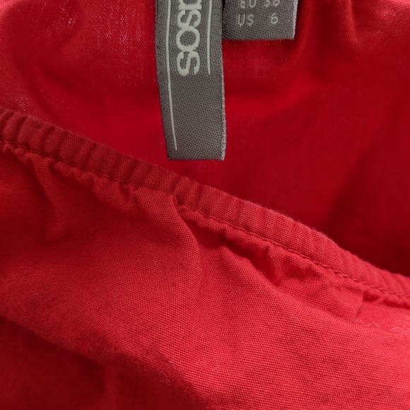 👜3 for $25👜Asos Red Peplum Top. - Picture 5 of 5